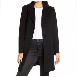 NWOT Sam Edelman Wool Blend Notch Collar Coat
